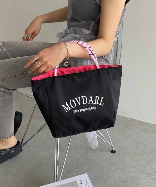 【リバーシブル】ビッグロゴミニトートバッグ