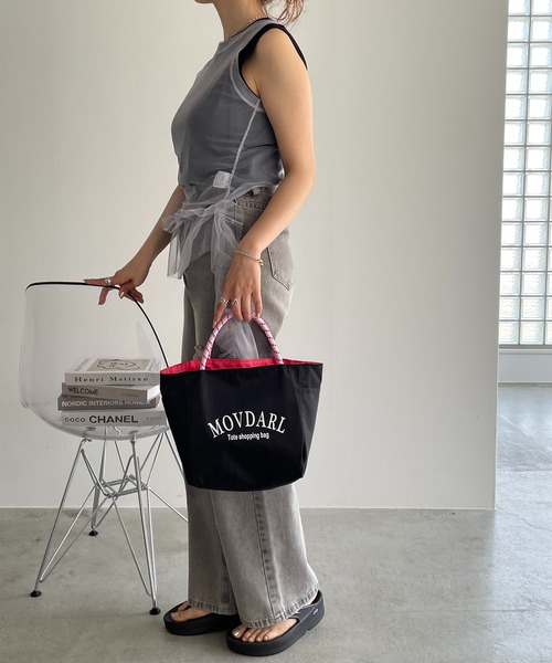 【リバーシブル】ビッグロゴミニトートバッグ