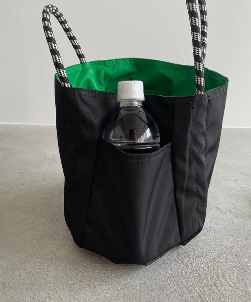 210nouve（トゥージュヌーブ）の「【リバーシブル】ビッグ ロゴ トートバッグ S（トートバッグ・レディース・ネイビー/グリーン/ブラック/オレンジ/パープル・FREE）」の14枚目の写真