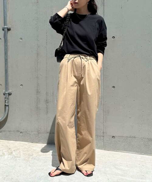 fredy emue(フレディエミュ)の「タイプライターストリングパンツ(その他パンツ・レディース・ブラック/カーキ/ベージュ・38/36)」の4枚目の写真