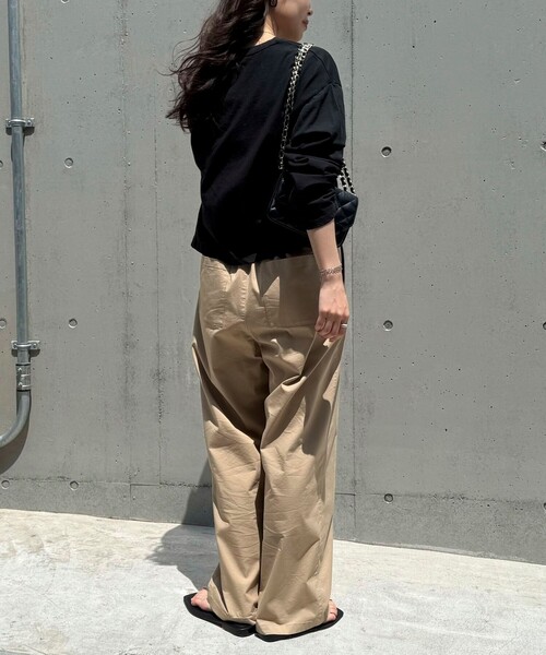 fredy emue(フレディエミュ)の「タイプライターストリングパンツ(その他パンツ・レディース・ブラック/カーキ/ベージュ・38/36)」の6枚目の写真