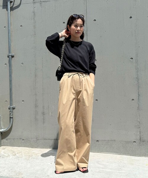 fredy emue(フレディエミュ)の「タイプライターストリングパンツ(その他パンツ・レディース・ブラック/カーキ/ベージュ・38/36)」の8枚目の写真