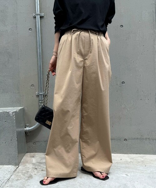 fredy emue(フレディエミュ)の「タイプライターストリングパンツ(その他パンツ・レディース・ブラック/カーキ/ベージュ・38/36)」の10枚目の写真