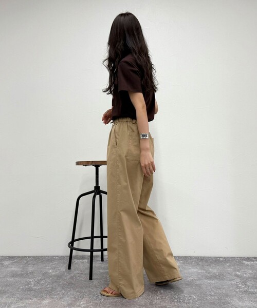 fredy emue(フレディエミュ)の「タイプライターストリングパンツ(その他パンツ・レディース・ブラック/カーキ/ベージュ・38/36)」の14枚目の写真