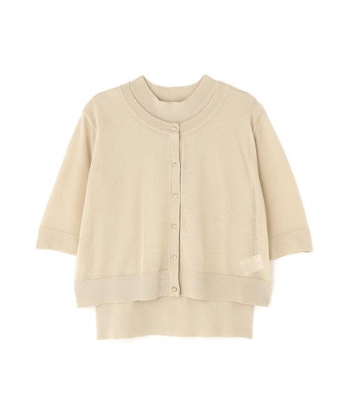 NATURAL BEAUTY BASIC（ナチュラルビューティーベーシック）の「◇【Oggi掲載】シアーショートカーデアンサンブル（カーディガン/ボレロ・レディース・チャコールグレー/ベージュ/ブラウン/グリーン・FREE）」の13枚目の写真