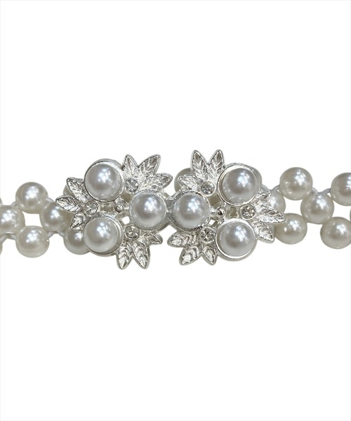 WILLSELECTION（ウィルセレクション）の「パール付きゴムベルト（ベルト・レディース・オフホワイト・FREE）」の8枚目の写真