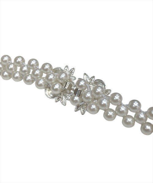 WILLSELECTION（ウィルセレクション）の「パール付きゴムベルト（ベルト・レディース・オフホワイト・FREE）」の6枚目の写真