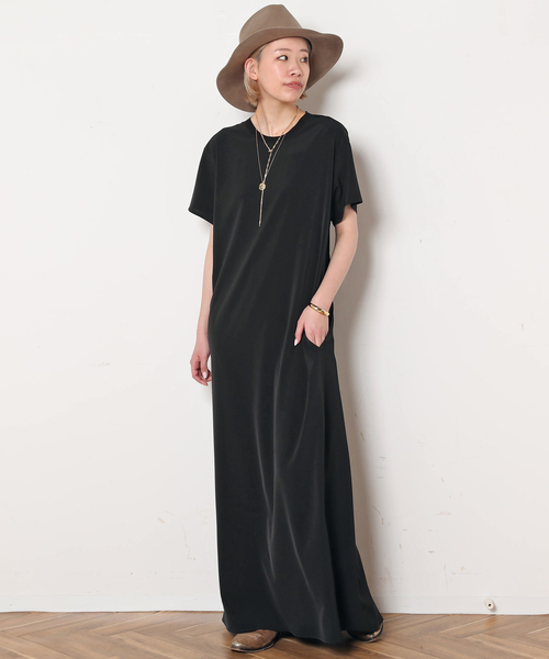 AP STUDIO（エーピーストゥディオ）の「リラクシングワンピース（ワンピース・レディース・ブラック・36/38）」の6枚目の写真