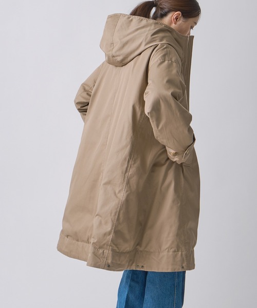 miffew（ミフュー）の「「miffew/ ミフュー」TENT LINE ZIP UP DOWN COAT（ダウンジャケット/コート・レディース・ブラック/ロイヤルブルー/ベージュ・2/1）」の5枚目の写真