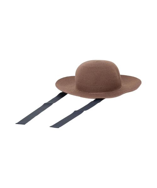 Te chichi TERRASSE(テチチテラス)の「リボン付きハット(ハット・レディース・ブラウン/ベージュ・F)」の4枚目の写真