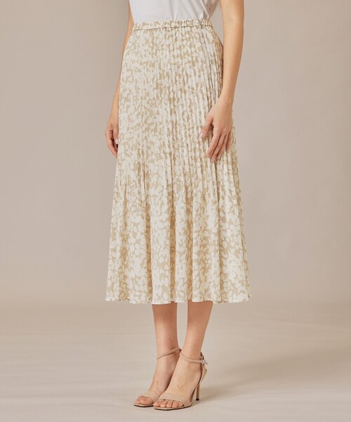 MACKINTOSH LONDON(マッキントッシュ ロンドン)の「【WEB・一部店舗限定】シルエットフラワースカート(スカート・レディース・ブラック/ベージュ・36/38)」の6枚目の写真