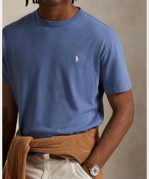 POLO RALPH LAUREN（ポロ ラルフ ローレン）の「クラシック フィット ジャージー クルーネック Tシャツ（Tシャツ/カットソー・メンズ・ブルー・L/M/S/XXL/XS/XL）」の4枚目の写真