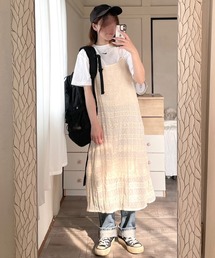 etta（エタ）の「ナチュラルロングキャミワンピース（ワンピース）」