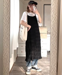 etta（エタ）の「ナチュラルロングキャミワンピース（ワンピース）」