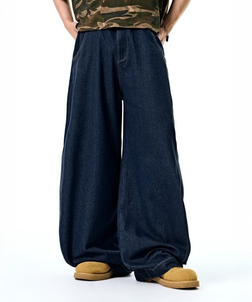 セール】立体裁断バルーンワイドデニム（デニムパンツ）｜CORPUS TOKYO