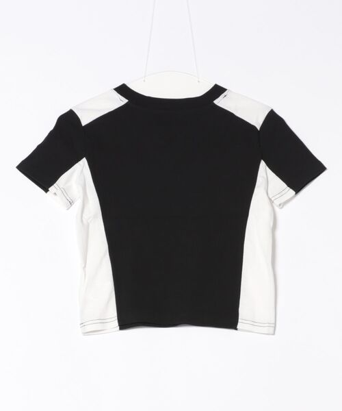 ANAP(アナップ)の「配色 切り替え ゲーミング Tシャツ(Tシャツ/カットソー・レディース・ブラック/ホワイト/ライトピンク・FREE)」の7枚目の写真