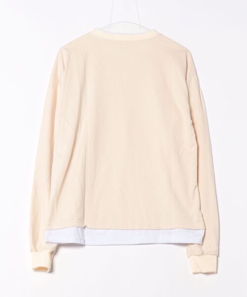 Bling Leads(ブリングリーズ)の「Z)【BLINGLEADS】IZSSM-23-036 レイヤード風L/S TEE(Tシャツ/カットソー・メンズ・アイボリー・FREE)」の2枚目の写真