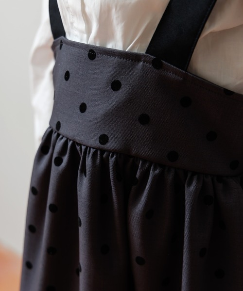 MAKE YOUR DAY（メイクユアデイ）の「フォーマルドットジャンスカ■80～140cm（スーツスカート・キッズ・ブラック/グレー・80/140/130/120/110/100/90）」の17枚目の写真