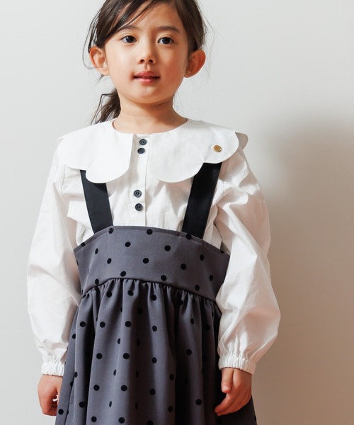 MAKE YOUR DAY（メイクユアデイ）の「フォーマルドットジャンスカ■80～140cm（スーツスカート・キッズ・ブラック/グレー・80/140/130/120/110/100/90）」の19枚目の写真