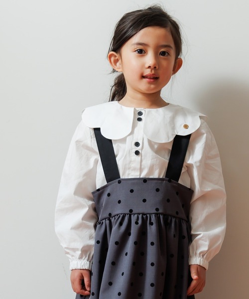 MAKE YOUR DAY（メイクユアデイ）の「フォーマルドットジャンスカ■80～140cm（スーツスカート・キッズ・ブラック/グレー・80/140/130/120/110/100/90）」の18枚目の写真