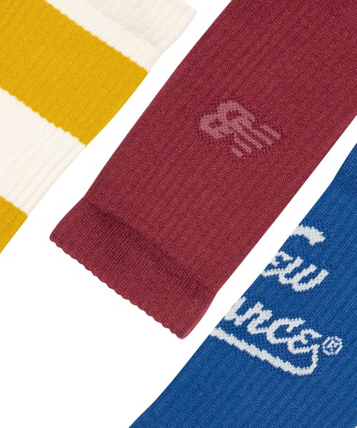 NEW BALANCE（ニューバランス）の「Active グラフィック クルー ソックス 3P（ソックス/靴下・メンズ・その他2・LARGE/MEDIUM/SMALL）」の4枚目の写真