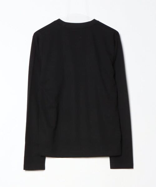 Y-3(ワイスリー)の「Y-3 REGULAR WOOL LONG SLEEVE TEE(Tシャツ/カットソー・レディース・ブラック・X-SMALL/SMALL/LARGE/MEDIUM/XX-SMALL)」の2枚目の写真