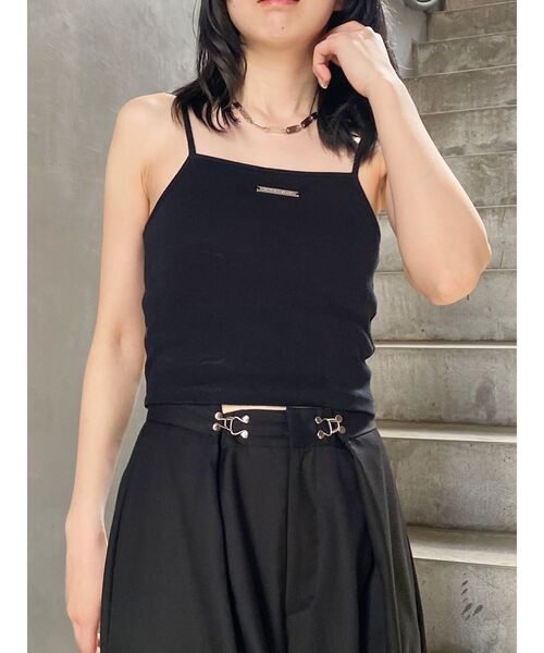 MURUA（ムルーア）の「ロゴプレートスクエアキャミ（キャミソール・レディース・ブラック・FREE）」の9枚目の写真