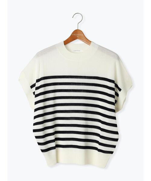 Lugnoncure（ルノンキュール）の「チューリップスリーブニット（ニット/セーター・レディース・ネイビー/ベージュ/グリーン/ブラック/オフホワイト・F）」の16枚目の写真