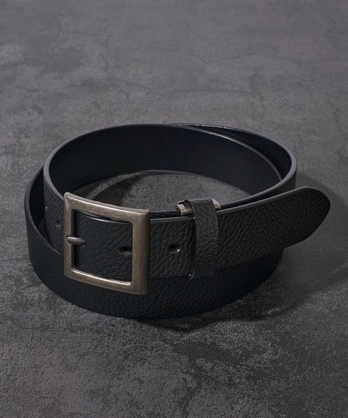 TETE HOMME（テットオム）の「35mm 牛一枚革ベルト（ベルト・メンズ・ブラック系2/ブラウン系1/ダークブラウン系1/ダークブラウン系2/ブラック系1・FREE）」の2枚目の写真