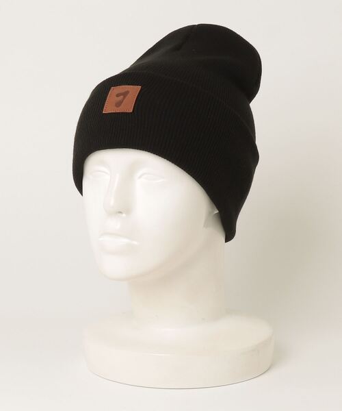 Jieda（ジエダ）の「【Jieda】JIEDA PATCH KNIT CAP（ニットキャップ/ビーニー・メンズ・ブラック・FREE）」の5枚目の写真