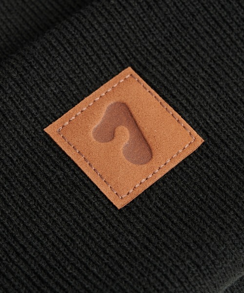 Jieda（ジエダ）の「【Jieda】JIEDA PATCH KNIT CAP（ニットキャップ/ビーニー・メンズ・ブラック・FREE）」の3枚目の写真