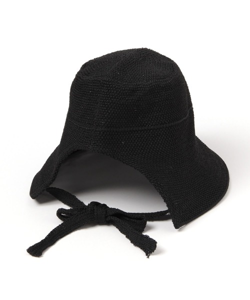 GLOBAL WORK（グローバルワーク）の「UVカット天然風ハット/328286（ハット・レディース・ベージュ/ブラック・FREE）」の5枚目の写真