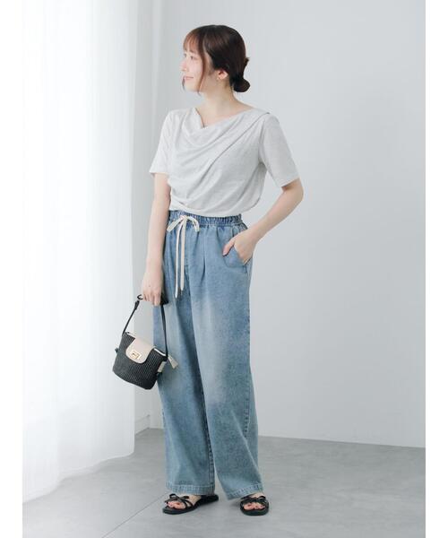 Te chichi TERRASSE(テチチテラス)の「ドレープネックトップス(その他トップス・レディース・ブラウン/ブラック/グレー・F)」の5枚目の写真