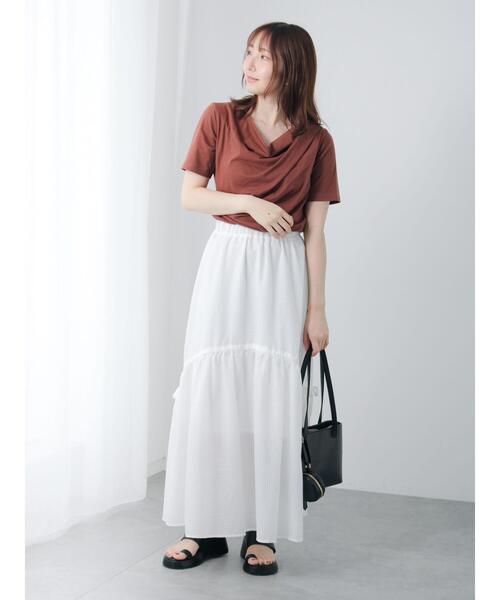 Te chichi TERRASSE(テチチテラス)の「ドレープネックトップス(その他トップス・レディース・ブラウン/ブラック/グレー・F)」の8枚目の写真