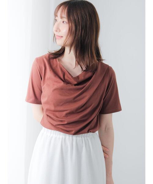 Te chichi TERRASSE(テチチテラス)の「ドレープネックトップス(その他トップス・レディース・ブラウン/ブラック/グレー・F)」の10枚目の写真