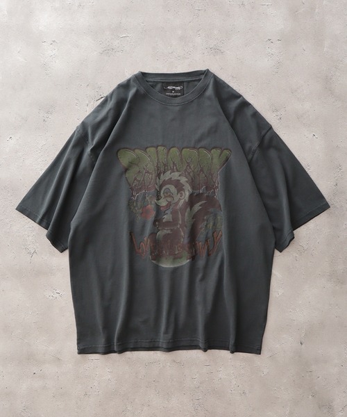 Ed Hardy(エドハーディー)の「ED HARDY ピグメントWASH ルーズサイズTシャツ(Tシャツ/カットソー・メンズ・ブラック系2/グレー系1/ブラック系1/グレー系2・M/L)」の8枚目の写真