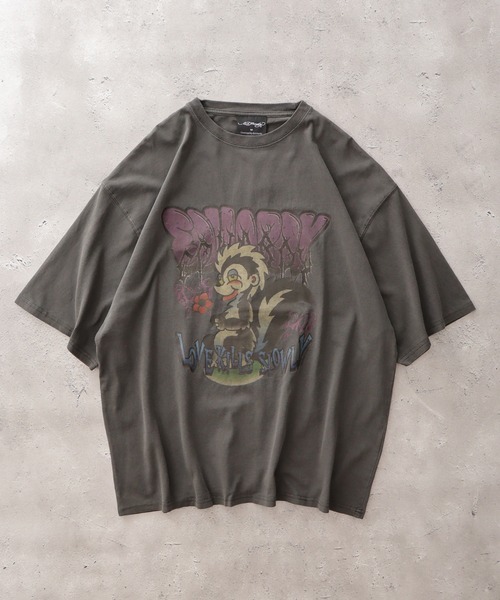 Ed Hardy(エドハーディー)の「ED HARDY ピグメントWASH ルーズサイズTシャツ(Tシャツ/カットソー・メンズ・ブラック系2/グレー系1/ブラック系1/グレー系2・M/L)」の9枚目の写真