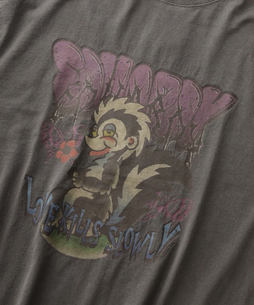 Ed Hardy(エドハーディー)の「ED HARDY ピグメントWASH ルーズサイズTシャツ(Tシャツ/カットソー・メンズ・ブラック系2/グレー系1/ブラック系1/グレー系2・M/L)」の12枚目の写真