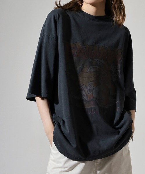 Ed Hardy(エドハーディー)の「ED HARDY ピグメントWASH ルーズサイズTシャツ(Tシャツ/カットソー・メンズ・ブラック系2/グレー系1/ブラック系1/グレー系2・M/L)」の15枚目の写真