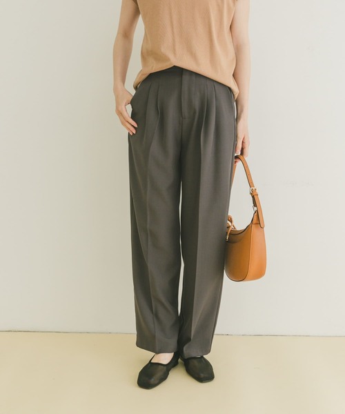 ITEMS URBANRESEARCH(アイテムズ アーバンリサーチ)の「ウエストタックスラックス(その他パンツ・レディース・ライトベージュ/チャコールグレー/ブラウン・FREE)」の12枚目の写真