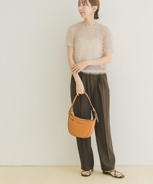 ITEMS URBANRESEARCH(アイテムズ アーバンリサーチ)の「ウエストタックスラックス(その他パンツ・レディース・ライトベージュ/チャコールグレー/ブラウン・FREE)」の15枚目の写真