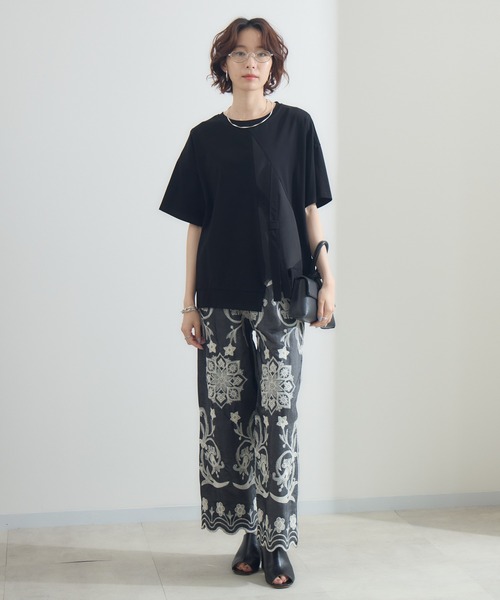 Paradise Picnic(パラダイスピクニック)の「レース刺繍パンツ(その他パンツ・レディース・ブラック/ベージュ・FREE)」の5枚目の写真