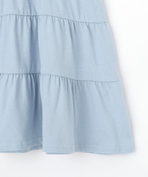 SHOO・LA・RUE（シューラルー）の「スノードームプリントティアードカットワンピ（ワンピース・キッズ・ブラック/ベビーピンク/サックスブルー・11/15 /12/13/14/10）」の9枚目の写真