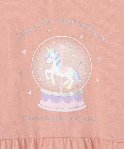 SHOO・LA・RUE（シューラルー）の「スノードームプリントティアードカットワンピ（ワンピース・キッズ・ブラック/ベビーピンク/サックスブルー・11/15 /12/13/14/10）」の14枚目の写真