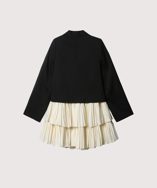 LA POMME petit（ラポミ・プチ）の「Frill Pleats Docking Jacket