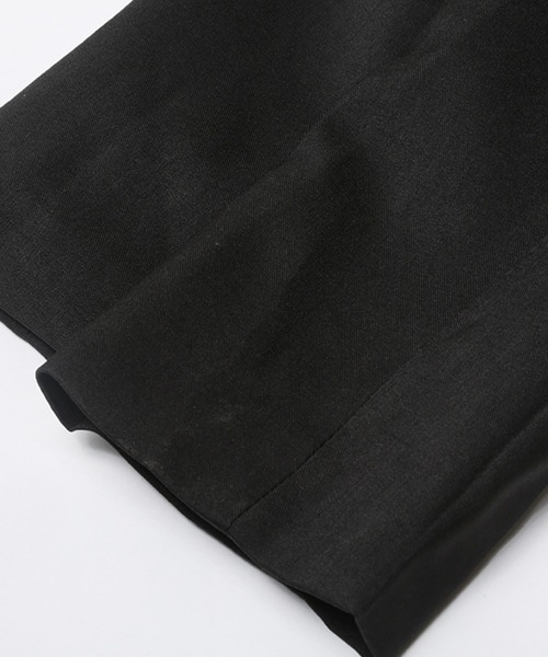 LA POMME petit(ラポミ・プチ)の「Frill Pleats Docking Jacket Dress(テーラードジャケット・レディース・ブラック/グレー・LARGE/MEDIUM/SMALL)」の6枚目の写真