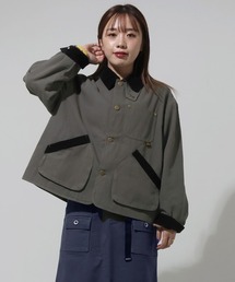【トラッド・軽量・綿100%・コーデュロイ襟】裏チェックハンティングJK