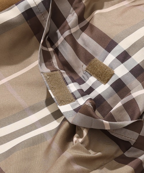 KRIFF MAYER Lady's Collection（クリフメイヤーレディースコレクション）の「【トラッド･軽量･綿100%･コーデュロイ襟】裏チェックハンティングJK（その他アウター・レディース・ナチュラル/ライトブラウン/チャコール・MEDIUM/LARGE）」の20枚目の写真