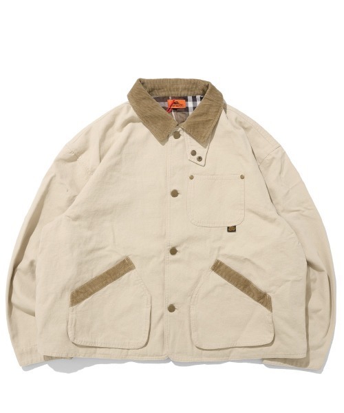 KRIFF MAYER Lady's Collection（クリフメイヤーレディースコレクション）の「【トラッド･軽量･綿100%･コーデュロイ襟】裏チェックハンティングJK（その他アウター・レディース・ナチュラル/ライトブラウン/チャコール・MEDIUM/LARGE）」の22枚目の写真