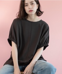 OPAQUE.CLIP | ギャザードルマンスリーブトップス【UV/吸水速乾/洗濯機洗い可】(Tシャツ/カットソー)